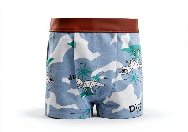 Boys Boxer Briefs Cotton Spandex 12 Pack Navy Blue-1