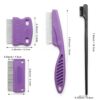 Fullhawl Dog Grooming Combs Stainless Steel Pet Hair Care-1