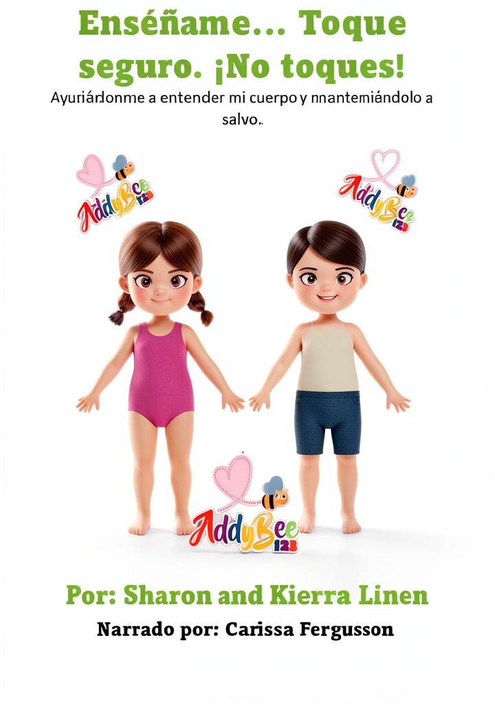 'Spanish childrens book open pages showing social issues content'