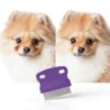 Fullhawl Dog Grooming Combs Stainless Steel Pet Hair Care-4