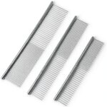 MEDUWEDU Dog Comb Stainless Steel Double Teeth Pet Grooming-0