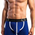 Big Boy Pouch Underwear Modal Rayon Mens Boxer Shorts Blue-0
