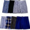 Boys Boxer Shorts Fruit of the Loom Soft Cotton Plaid-0