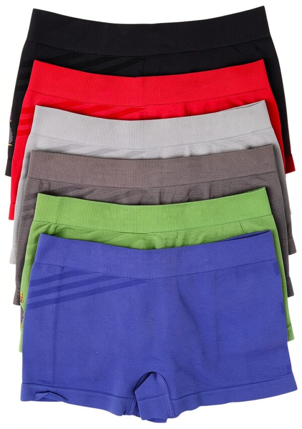 Boys Boxer Briefs Flame Decal Design Six Pack Assorted-4