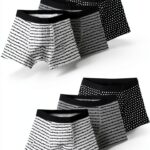 Boys Underwear 6-Pack Cotton Boxer Briefs Dinosaur Designs-0