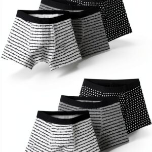 Boys Underwear 6-Pack Cotton Boxer Briefs Dinosaur Designs-0