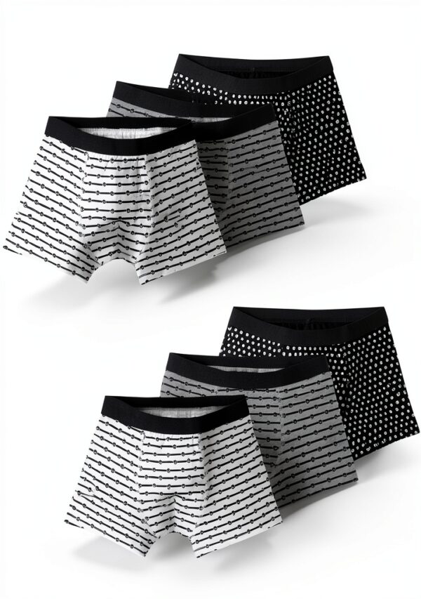 Boys Underwear 6-Pack Cotton Boxer Briefs Dinosaur Designs-0