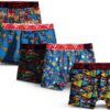 Super Mario Brothers Boxer Briefs Boys 5 Pack Soft Material-0