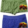 Boys Boxer Briefs Flame Decal Design Six Pack Assorted-1