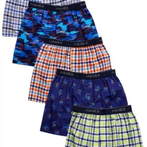 Hanes Boys Boxer Shorts Tagless Cotton Blend Comfort Flex-0
