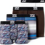Billabong Boys Underwear Comfortable Stretchy Boxer Briefs-0