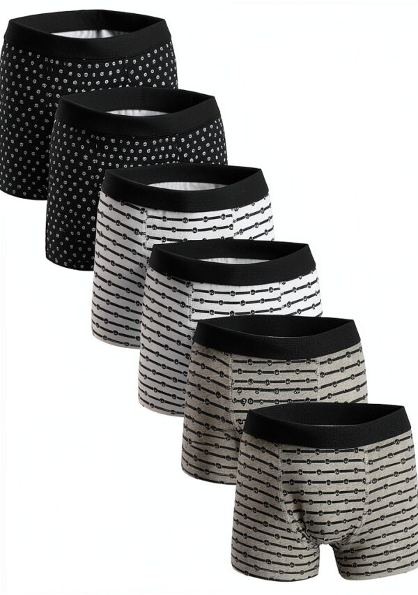 Boys Underwear 6-Pack Cotton Boxer Briefs Dinosaur Designs-5