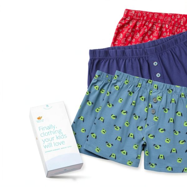 Boys Boxer Shorts 5 Pack Cotton Tagless Underwear Comfort-4