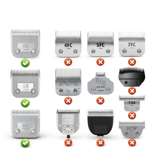 Shernbao Pet Grooming Combs Stainless Steel Guide Set-2