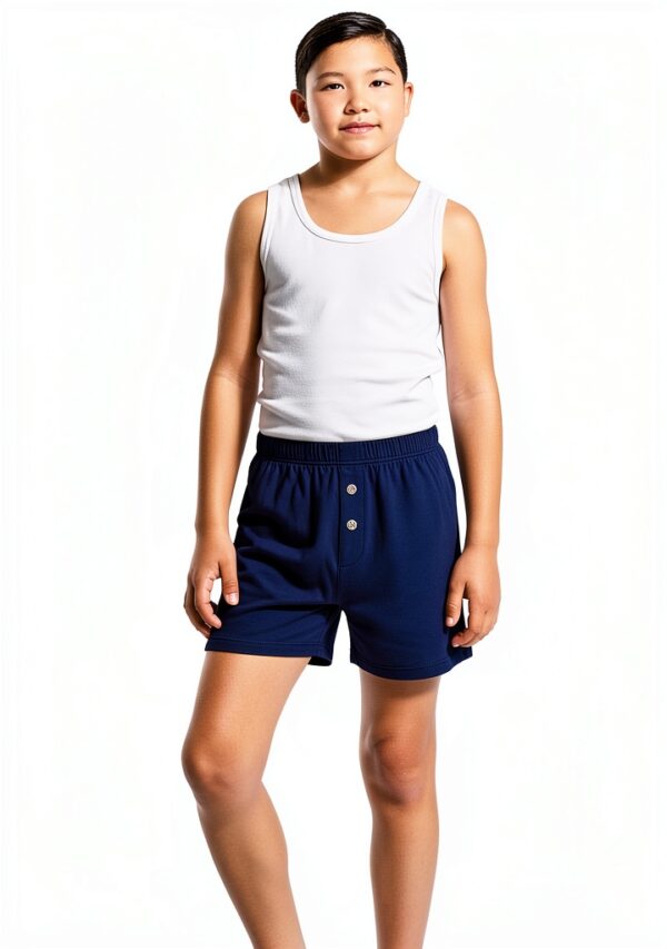 Boys Cotton Boxer Shorts Tagless Comfort Elastic Waistband-1
