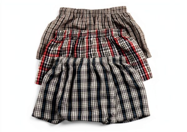 ToBeInStyle Boys Boxer Shorts Cotton Blend Plaid Patterns-2
