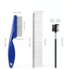 WRW Pet Grooming Comb Set Stainless Steel Rounded Tips-1