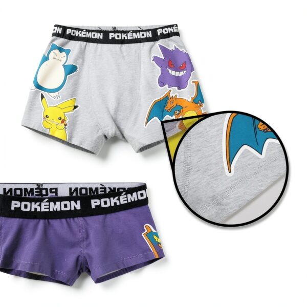 Pokemon Boys Boxers 5-Pack Soft Cotton Fun Design-3