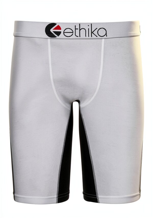 White OG Boys Boxer Shorts Soft Stretch Cotton Spandex Blend-0