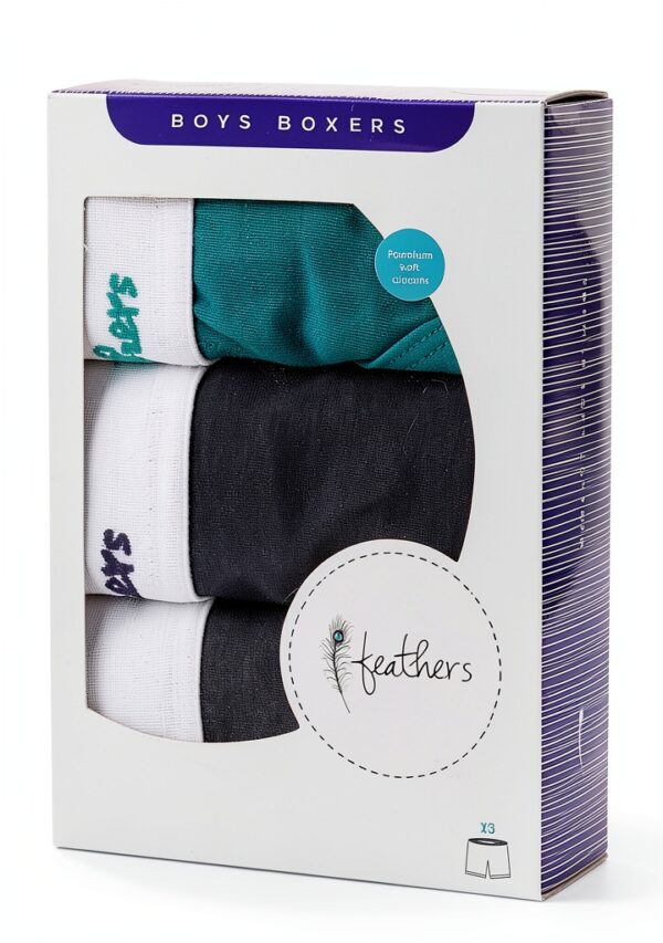 Boys Boxer Shorts Cotton Elastane Tagless Comfortable Fit-1