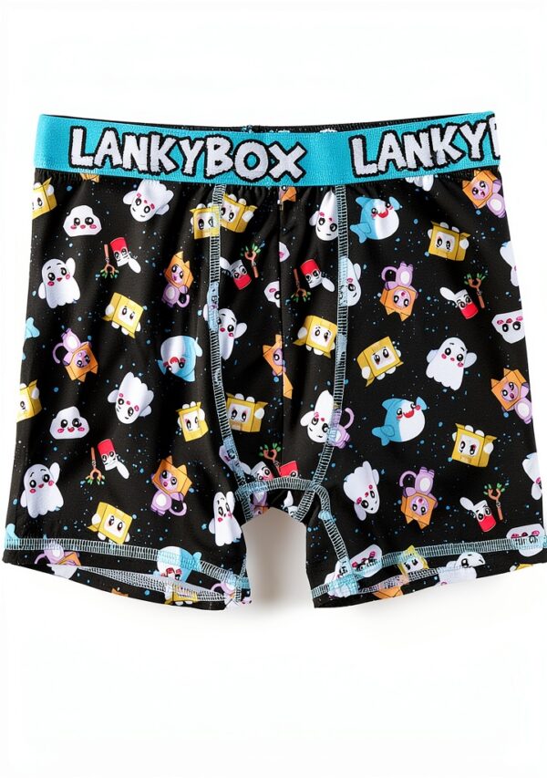 Lan Character Boys Boxer Briefs 5-Pack Polyester Spandex-1