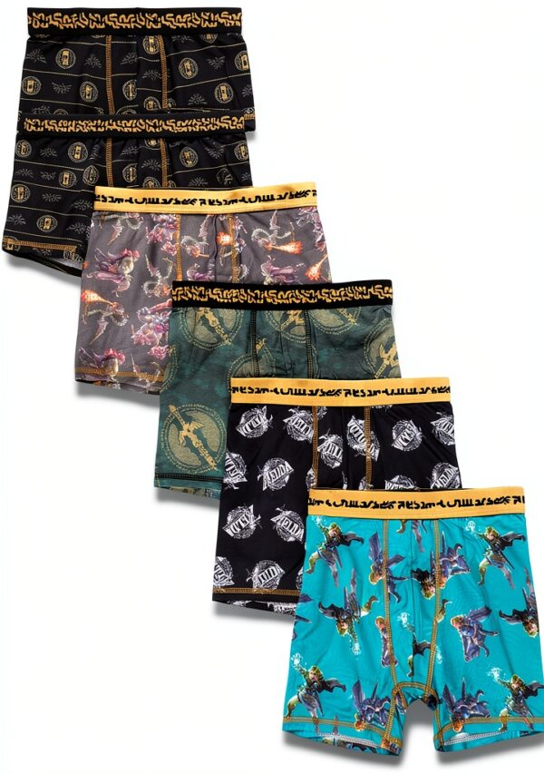 Ztk-1 Boys Boxer Shorts 100 Polyester Machine Washable-0