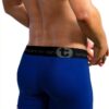 Big Boy Pouch Underwear Modal Rayon Mens Boxer Shorts Blue-3