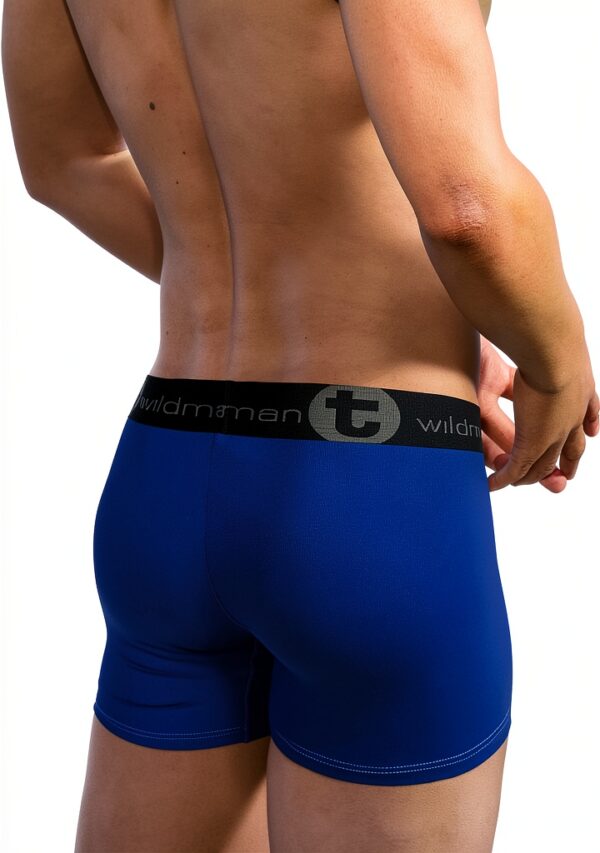 Big Boy Pouch Underwear Modal Rayon Mens Boxer Shorts Blue-3