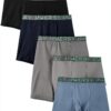Boys Boxer Briefs Soft Cotton U-pouch Design Comfort Fit-0