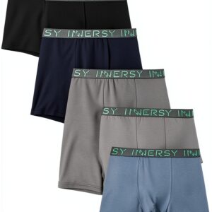 Boys Boxer Briefs Soft Cotton U-pouch Design Comfort Fit-0