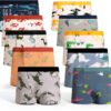Boys Boxer Briefs Cotton Spandex 12 Pack Navy Blue-0