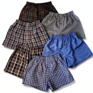Boys Boxer Shorts ToBeInStyle Comfortable Tartan Plaid-0