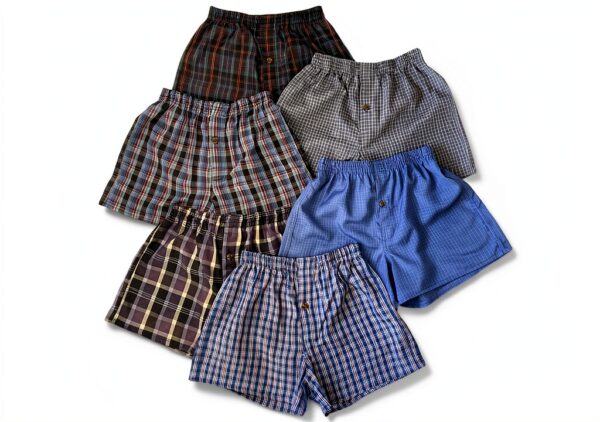 Boys Boxer Shorts ToBeInStyle Comfortable Tartan Plaid-0