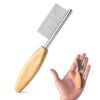 STA Pet Grooming Comb Wooden Handle Metal Teeth Detangling-0