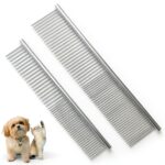 SQAEN Deshedding Dog Brush Stainless Steel Grooming Tool-0