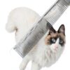 TanDraji Stainless Steel Dog Grooming Comb for Pets-4