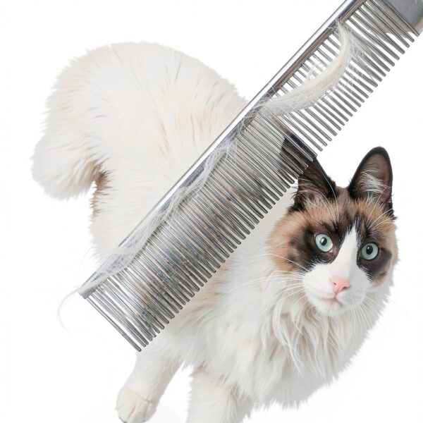 TanDraji Stainless Steel Dog Grooming Comb for Pets-4