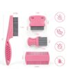 Kerros Dog Comb Stainless Steel Plastic Grooming Kit-1