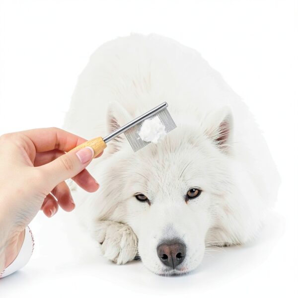 STA Pet Grooming Comb Wooden Handle Metal Teeth Detangling-3
