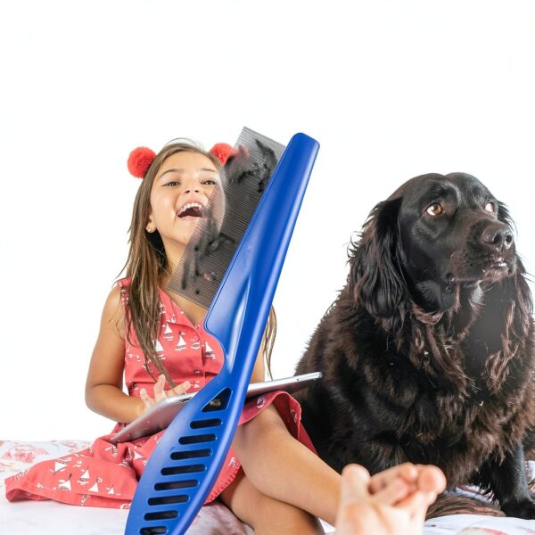 BRILLIRARE Pet Grooming Combs Stainless Steel Teeth-7