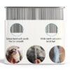 TanDraji Stainless Steel Dog Grooming Comb for Pets-2