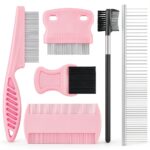 Kerros Dog Comb Stainless Steel Plastic Grooming Kit-0