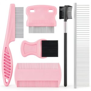 Kerros Dog Comb Stainless Steel Plastic Grooming Kit-0