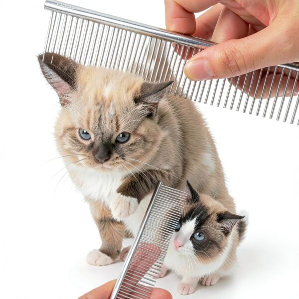 TanDraji Stainless Steel Dog Grooming Comb for Pets-1