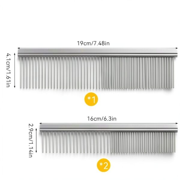 Dog Comb BEVTEE Stainless Steel Grooming Set-1