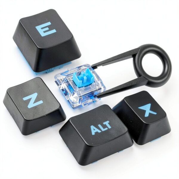 Mechanical Keyboard Keys Set 62pcs Tool SpaceWings Blue Switch-4
