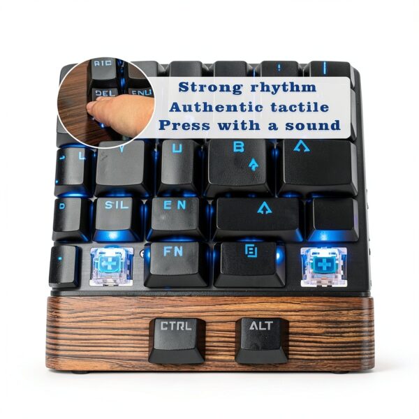 Blue Keyboard Switches Deftomo Clicky Tactile DIY Kit 50pcs-4