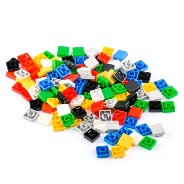 Tactile Push Button Switch Cap A14 12x12x7.3mm 7 Color Kit Arduino-2