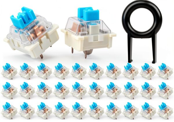 Mechanical Keyboard Keys Set 62pcs Tool SpaceWings Blue Switch-6
