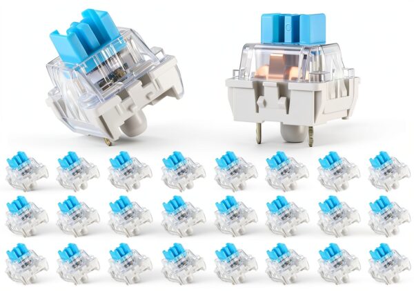 Keyboard Switches 50pcs Blue Tactile Mechanical by Zyghjort Dustproof-0